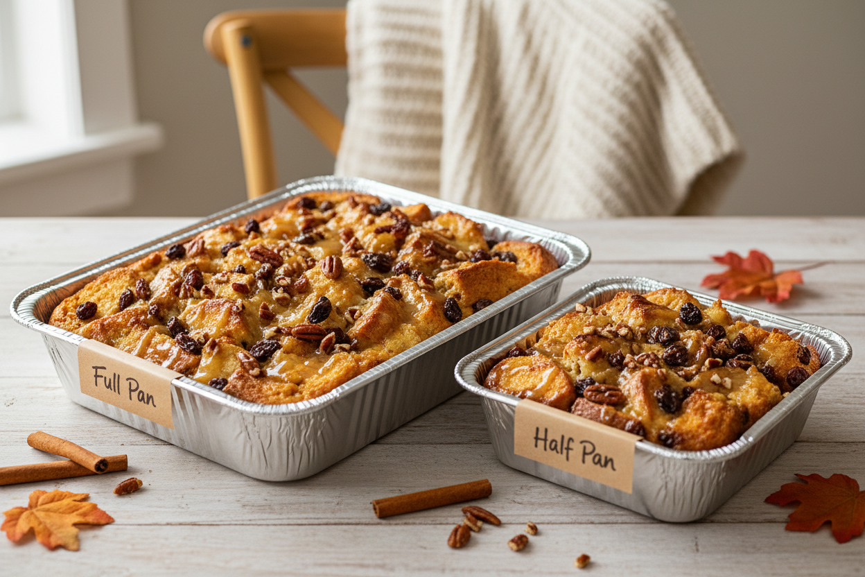 Bread Pudding Full Pan and Half Pan